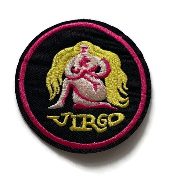 Virgo Zodiac Embroidered Patch - Picture 1 of 3